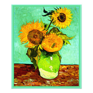 Van Gogh - Sunflowers, Three, Photo Print