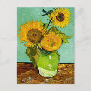 Van Gogh - Sunflowers, Three Postcard