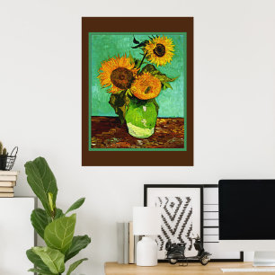 Van Gogh - Sunflowers, Three, Poster