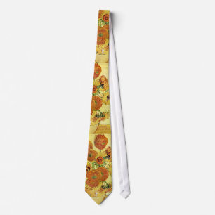 Van Gogh Sunflowers Tie