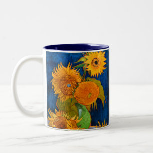 Van Gogh Sunflowers Two-Tone Coffee Mug