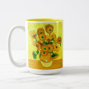 Van Gogh Sunflowers Two-Tone Coffee Mug