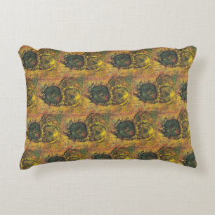 Van Gogh Sunflowers - Vintage Golden Floral Art Decorative Cushion