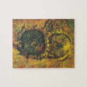 Van Gogh Sunflowers - Vintage Golden Floral Art Jigsaw Puzzle