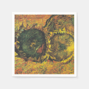 Van Gogh Sunflowers - Vintage Golden Floral Art Napkin