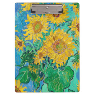 Van Gogh Sunflowers Yellow Flowers Floral Clipboard