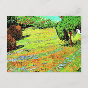 Van Gogh - Sunny Lawn in a Public Park Postcard