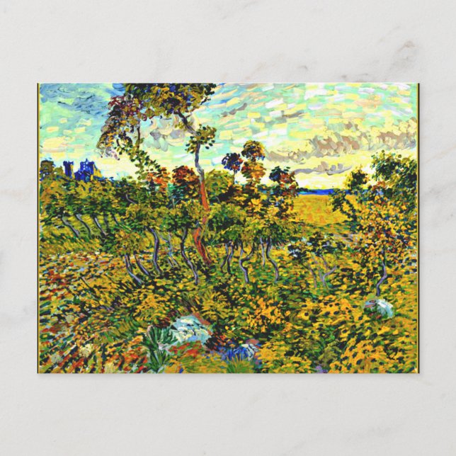 Van Gogh - Sunset at Montmajour Postcard (Front)