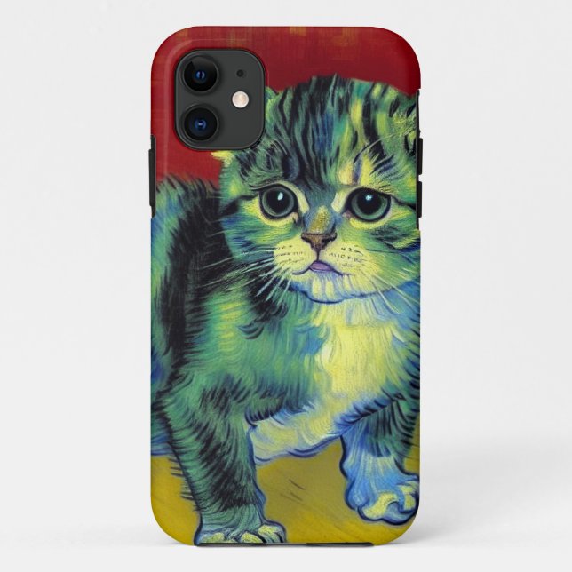 Van Gogh Tabby Cat Case-Mate iPhone Case (Back)