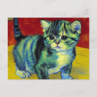 Van Gogh Tabby Cat