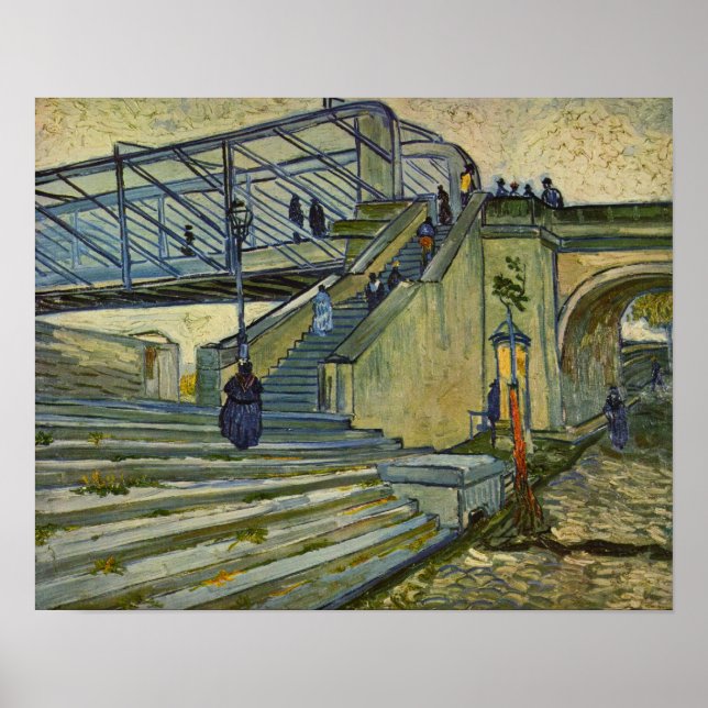 Van Gogh - The Bridge at Trinquetaille Poster (Front)