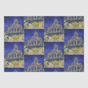 Van Gogh The Church at Auvers Blue Sky Art Tissue Paper
