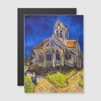 Van Gogh - The Church at Auvers Magnetic Card