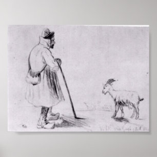 Van Gogh - The Goat Herd Poster