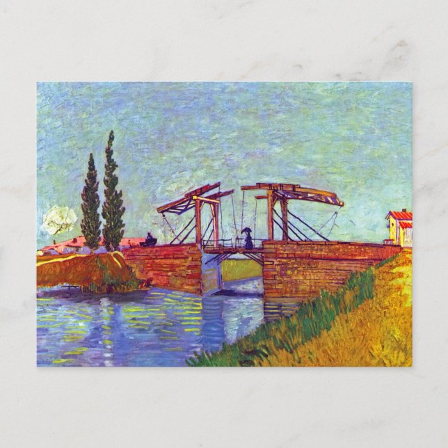 Van Gogh - The Langlois Bridge At Arles Postcard (Front)