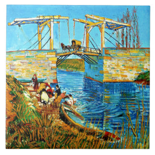 Van Gogh - The Langlois Bridge at Arles, Tile