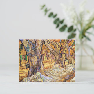Van Gogh - The Large Plane Trees, Holiday Postcard