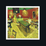 Van Gogh - The Night Cafe,  Napkin<br><div class="desc">The Night Cafe,  famous painting by Vincent van Gogh</div>