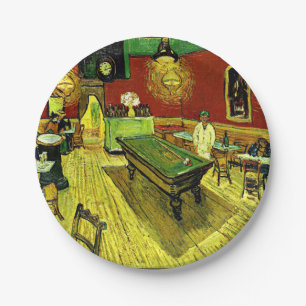 Van Gogh - The Night Cafe,  Paper Plate