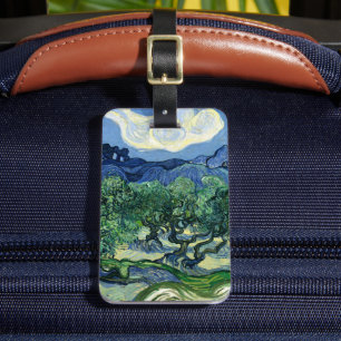 Van Gogh The Olive Trees Landscape Painting Luggage Tag