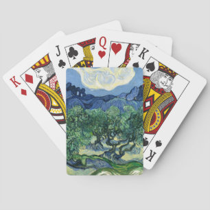 Van Gogh The Olive Trees Landscape Painting Playing Cards