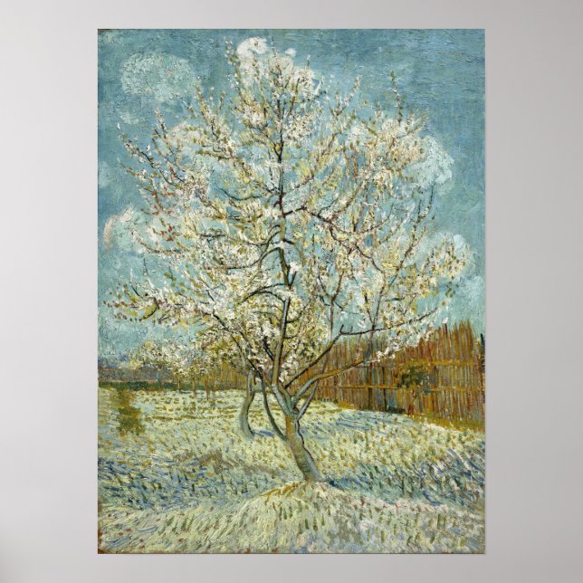 Van Gogh - The Pink Peach Tree Poster (Front)