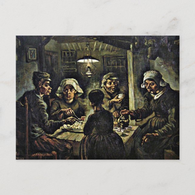 Van Gogh - The Potato Eaters Postcard (Front)