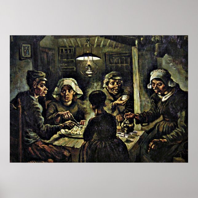 Van Gogh - The Potato Eaters Poster (Front)