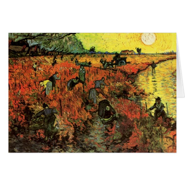 Van Gogh, The Red Vineyard, Vintage Impressionism (Front Horizontal)