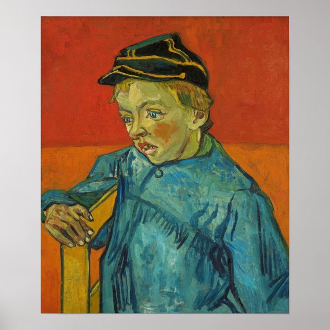 Van Gogh - The Schoolboy (Camille Roulin) 1888 Poster (Front)