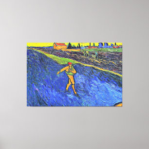 Van Gogh - The Sower, famous painting,  Canvas Print