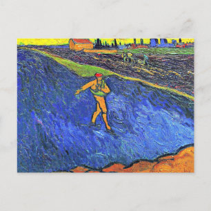 Van Gogh - The Sower, famous painting, Postcard