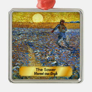 Van Gogh - The Sower Metal Tree Decoration