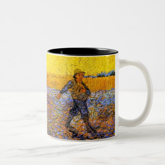 Van Gogh: The Sower Two-Tone Coffee Mug (Right)