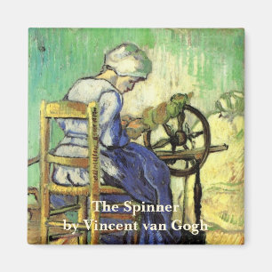 Van Gogh, The Spinner, Vintage Impressionism Art Magnet