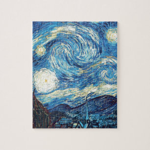 van gogh the starry night 1889 Vintage Art Jigsaw Puzzle