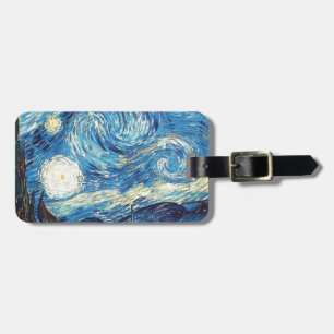 van gogh the starry night 1889 Vintage Art Luggage Tag