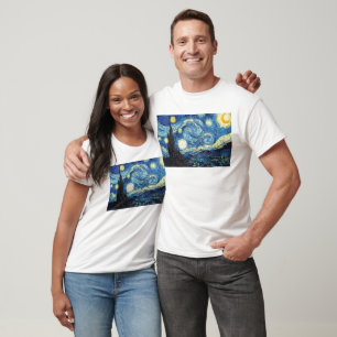 van gogh the starry night 1889 Vintage Art T-Shirt