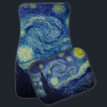 Van Gogh - The Starry Night Car Mat<br><div class="desc">Van Gogh's Art Work - "The Starry Night" is featured on this car mat set. A nighttime sky so alive with sumptuous swirls! **Check out related products with this design in our store and discover more amazing options with this wonderful image: https://www.zazzle.com/collections/arty_gifts_for_the_van_gogh_fan_in_your_life-119079521028472120?rf=238919973384052768</div>