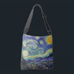 Van Gogh The Starry Night Cross Body Bag<br><div class="desc">Functional art from our favourite artist Van Gogh. 
The Starry Night by Vincent Van Gogh June 1889</div>