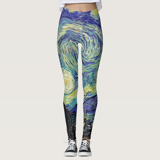 Van Gogh The Starry Night Leggings (Front)