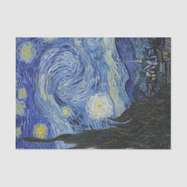 Van Gogh The Starry Night Print Tissue Paper (Front)