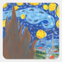 Van Gogh, The Starry Night Stickers