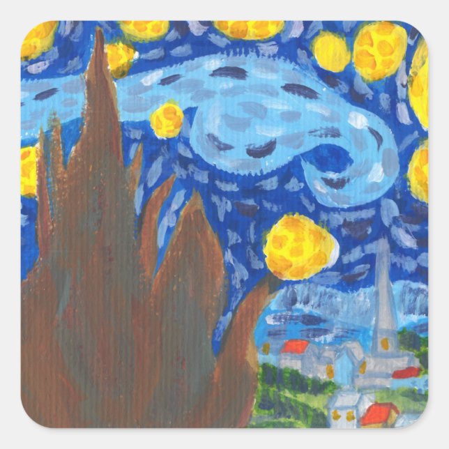 Van Gogh, The Starry Night Stickers (Front)