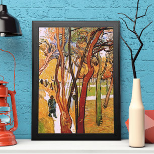 Van Gogh The Walk: Falling Leaves, Vintage Art Poster