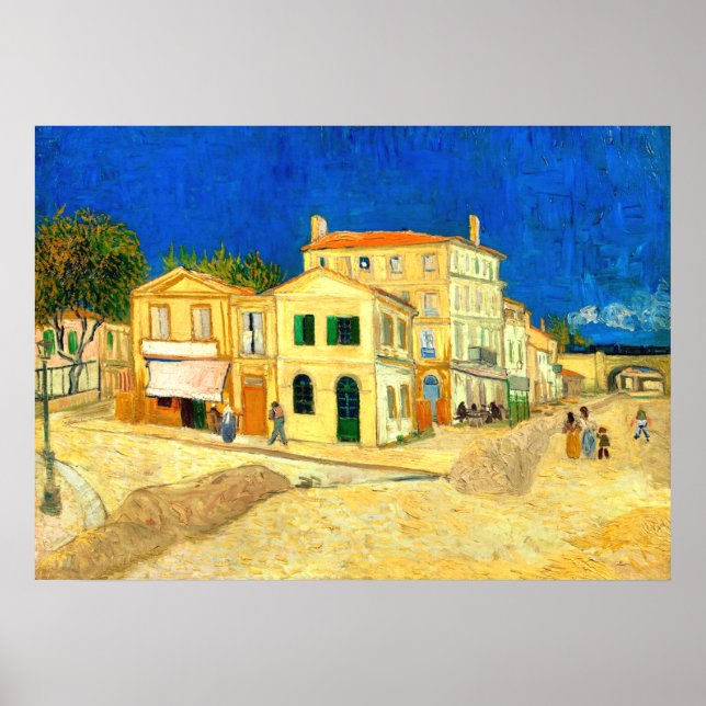 Van Gogh, The Yellow House,  Poster (Front)