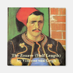 Van Gogh, The Zouave, Vintage Impressionism Art Magnet