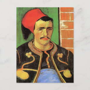 Van Gogh, The Zouave, Vintage Impressionism Art Postcard