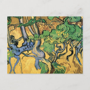 Van Gogh Tree Roots and Trunks, Vintage Fine Art Postcard