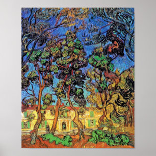 Van Gogh - Trees In The Garden of St Paul Hospital Poster